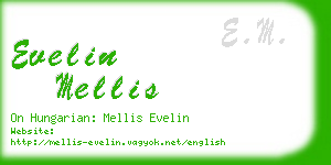 evelin mellis business card